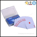 custom advertising high quality printing poker card plastic playing cards pack in plastic box